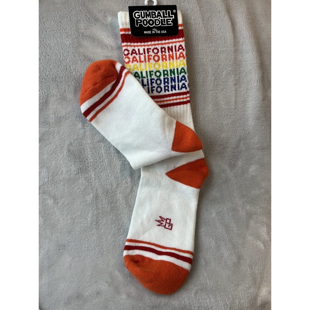 GUMBALL POODLE Unisex California Crew Socks One Size Fits Most ( Made In USA) - Picture 6 of 10